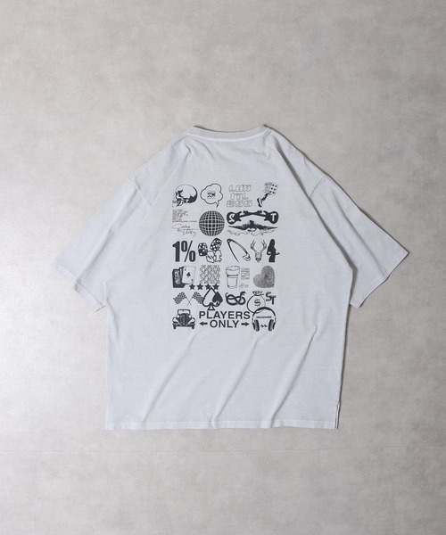 RE730 古着風ロゴプリント半袖Tシャツ（Tシャツ/カットソー）｜RE730（アールイーセブンサーティー）