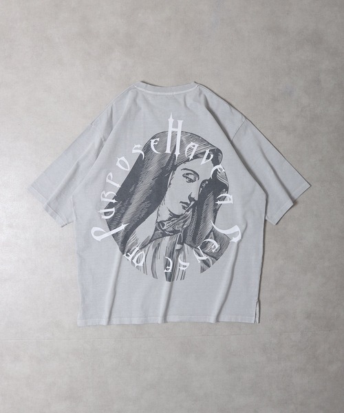 RE730 古着風ロゴプリント半袖Tシャツ（Tシャツ/カットソー）｜RE730（アールイーセブンサーティー）