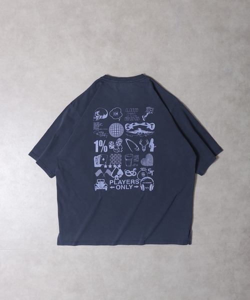 RE730 古着風ロゴプリント半袖Tシャツ（Tシャツ/カットソー）｜RE730（アールイーセブンサーティー）