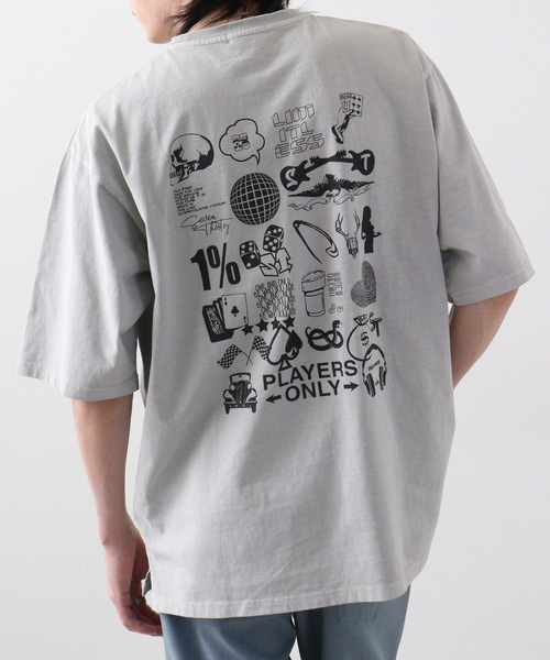 RE730 古着風ロゴプリント半袖Tシャツ（Tシャツ/カットソー）｜RE730（アールイーセブンサーティー）