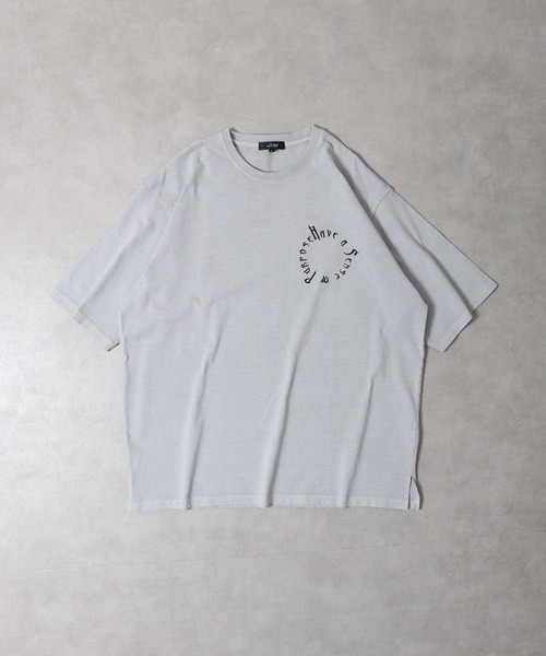 RE730 古着風ロゴプリント半袖Tシャツ（Tシャツ/カットソー）｜RE730（アールイーセブンサーティー）