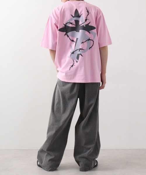 RE730 古着風ロゴプリント半袖Tシャツ（Tシャツ/カットソー）｜RE730（アールイーセブンサーティー）