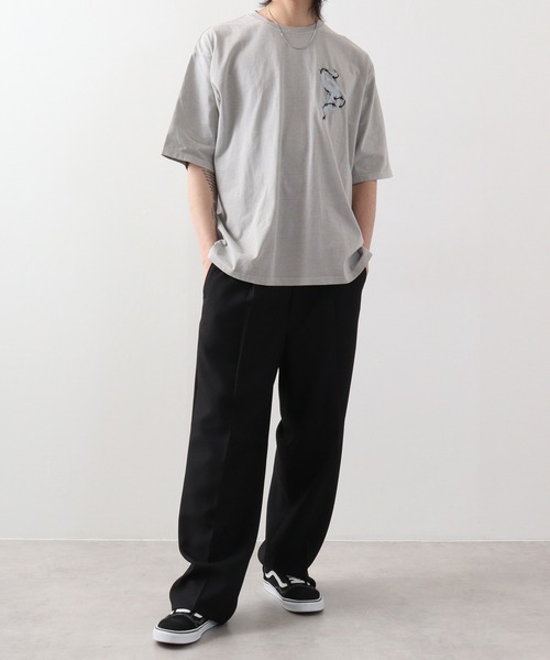 RE730 古着風ロゴプリント半袖Tシャツ（Tシャツ/カットソー）｜RE730（アールイーセブンサーティー）