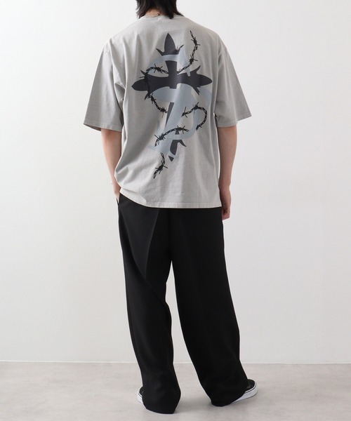 RE730 古着風ロゴプリント半袖Tシャツ（Tシャツ/カットソー）｜RE730（アールイーセブンサーティー）