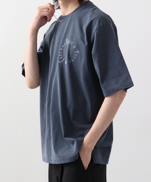 RE730 古着風ロゴプリント半袖Tシャツ（Tシャツ/カットソー）｜RE730（アールイーセブンサーティー）