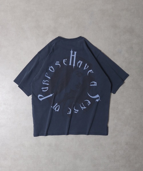 RE730 古着風ロゴプリント半袖Tシャツ（Tシャツ/カットソー）｜RE730（アールイーセブンサーティー）