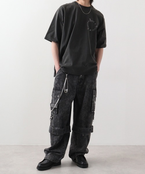 RE730 古着風ロゴプリント半袖Tシャツ（Tシャツ/カットソー）｜RE730（アールイーセブンサーティー）