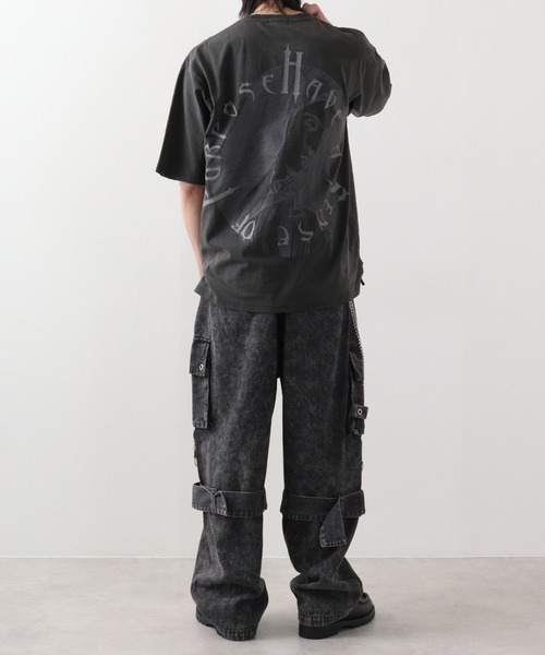 RE730 古着風ロゴプリント半袖Tシャツ（Tシャツ/カットソー）｜RE730（アールイーセブンサーティー）