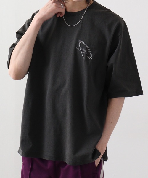 RE730 古着風ロゴプリント半袖Tシャツ（Tシャツ/カットソー）｜RE730（アールイーセブンサーティー）