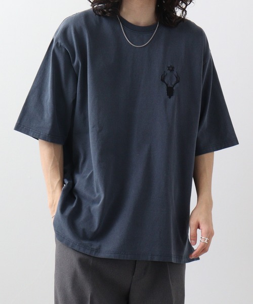 RE730 古着風ロゴプリント半袖Tシャツ（Tシャツ/カットソー）｜RE730（アールイーセブンサーティー）