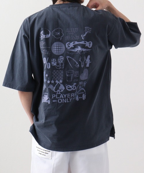 RE730 古着風ロゴプリント半袖Tシャツ（Tシャツ/カットソー）｜RE730（アールイーセブンサーティー）