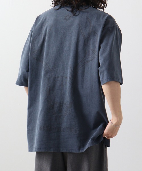 RE730 古着風ロゴプリント半袖Tシャツ（Tシャツ/カットソー）｜RE730（アールイーセブンサーティー）