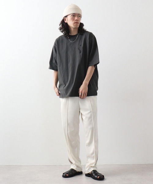 RE730(アールイーセブンサーティー)の「Vintage logo print short sleeve T-shirt / 古着風ロゴプリント半袖Tシャツ unisex(Tシャツ/カットソー・メンズ・ピンク系その他/グレー系その他/ブルー系その他2/ブラック系その他2/グレー系その他2/ブラック/ブルー系その他3/グレー/ピンク/ブルー系その他/ブラック系その他/ブラック系その他3/グレー系その他3・M/L)」の21枚目の写真