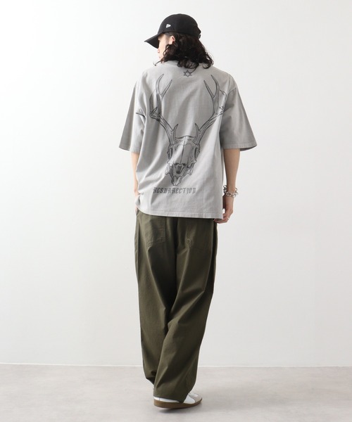 RE730 古着風ロゴプリント半袖Tシャツ（Tシャツ/カットソー）｜RE730（アールイーセブンサーティー）