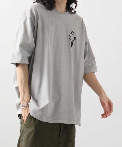 RE730 古着風ロゴプリント半袖Tシャツ（Tシャツ/カットソー）｜RE730（アールイーセブンサーティー）