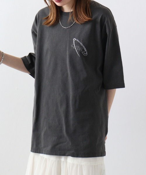 RE730 古着風ロゴプリント半袖Tシャツ（Tシャツ/カットソー）｜RE730（アールイーセブンサーティー）