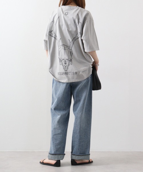 RE730 古着風ロゴプリント半袖Tシャツ（Tシャツ/カットソー）｜RE730（アールイーセブンサーティー）