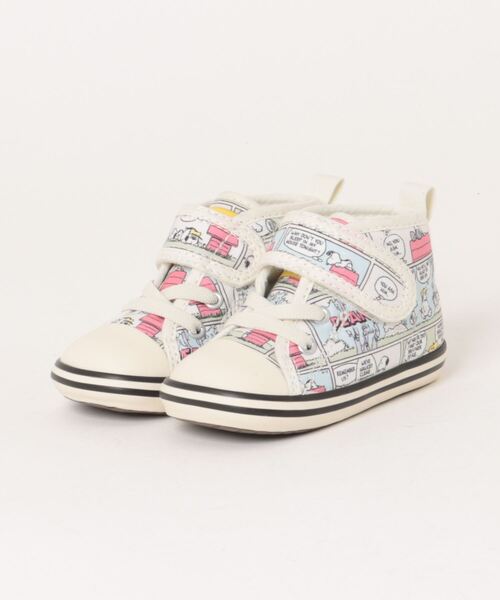 converse コンバース BABY ALL STAR N PEANUTS CP V-1 ベビーシューズ(ベビーオールスターNピーナッツCPV1) 7SD800 ホワイト（スニーカー）｜CONVERSE（コンバース）