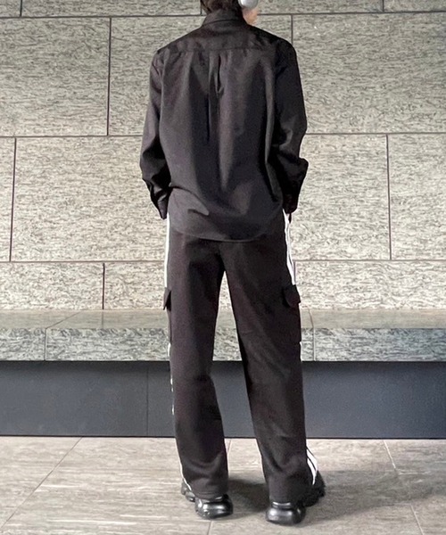 Figments（フィグメンツ）の「ベルテッドLSシャツ（シャツ/ブラウス・レディース・ブラック/グレー・SMALL/MEDIUM）」の8枚目の写真