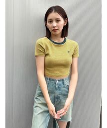 EVRIS | ボーダーコンパクトTシャツ(Tシャツ/カットソー)