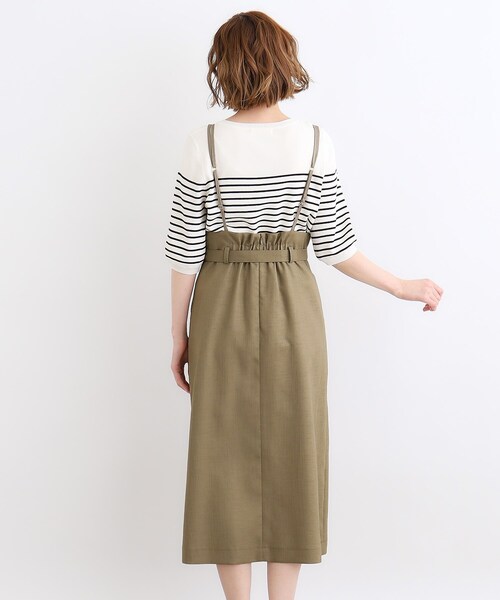 【あむーる】　grove 大きいサイズ　スカート まとめ売り grove スカート 取り外しサス付きタックベイカースカート