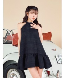 Darich（ダーリッチ）の「チェーンツイードフレアミニワンピース