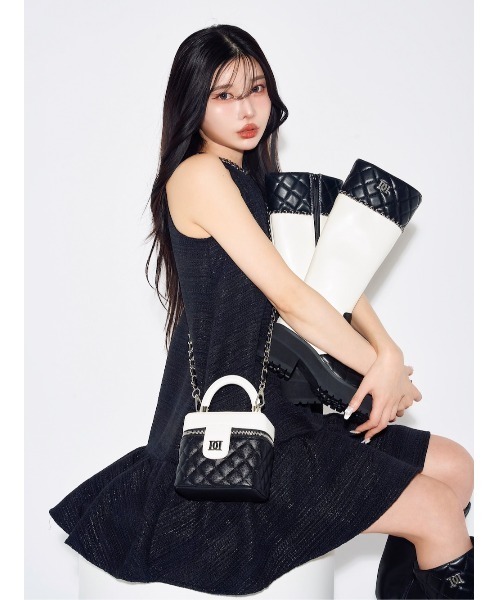 ダーリッチ　Darich チェーンツイードフレアミニワンピース ツイードフレアミニワンピース – Darich (ダーリッチ)