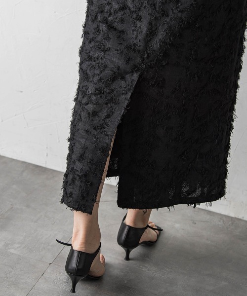 MAYSON GREY（メイソングレイ）の「ツッキリジャカードIラインスカート≪セットアップ対応≫（スカート・レディース・ベージュ/ブラック・M）」の11枚目の写真