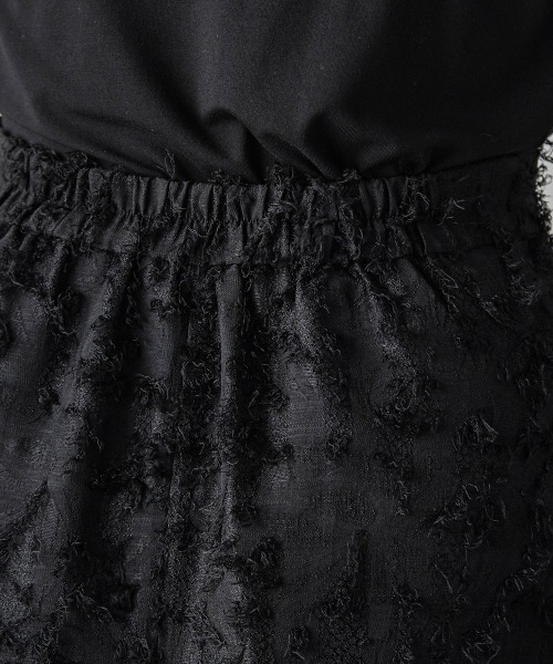 MAYSON GREY（メイソングレイ）の「ツッキリジャカードIラインスカート≪セットアップ対応≫（スカート・レディース・ベージュ/ブラック・M）」の12枚目の写真