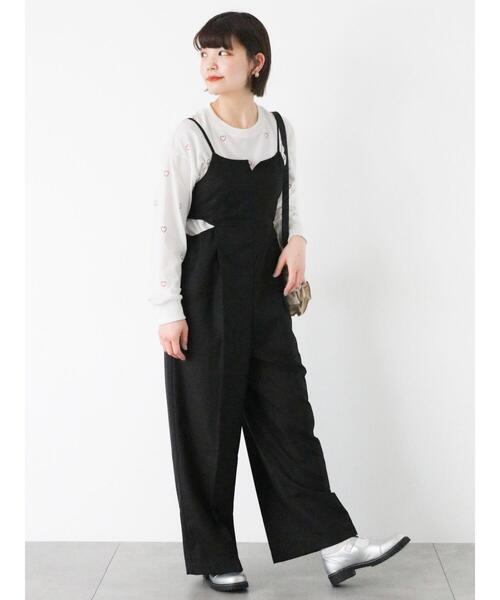 ehka sopo(エヘカソポ)の「サイドスリットサロペット(セットアップ可)(その他パンツ・レディース・グレー/カーキ/ブラック・F)」の10枚目の写真