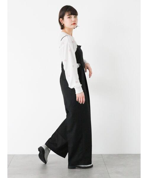 ehka sopo(エヘカソポ)の「サイドスリットサロペット(セットアップ可)(その他パンツ・レディース・グレー/カーキ/ブラック・F)」の11枚目の写真