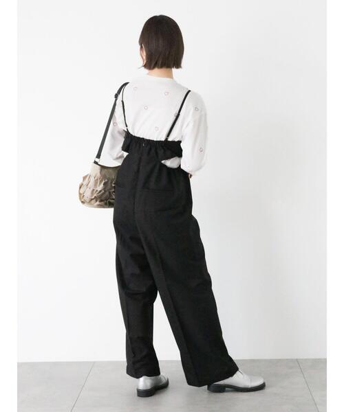 ehka sopo(エヘカソポ)の「サイドスリットサロペット(セットアップ可)(その他パンツ・レディース・グレー/カーキ/ブラック・F)」の12枚目の写真