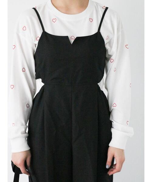 ehka sopo(エヘカソポ)の「サイドスリットサロペット(セットアップ可)(その他パンツ・レディース・グレー/カーキ/ブラック・F)」の13枚目の写真