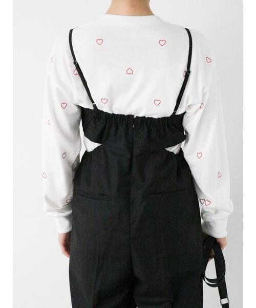 ehka sopo(エヘカソポ)の「サイドスリットサロペット(セットアップ可)(その他パンツ・レディース・グレー/カーキ/ブラック・F)」の14枚目の写真