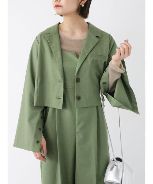 ehka sopo(エヘカソポ)の「サイドスリットサロペット(セットアップ可)(その他パンツ・レディース・グレー/カーキ/ブラック・F)」の17枚目の写真