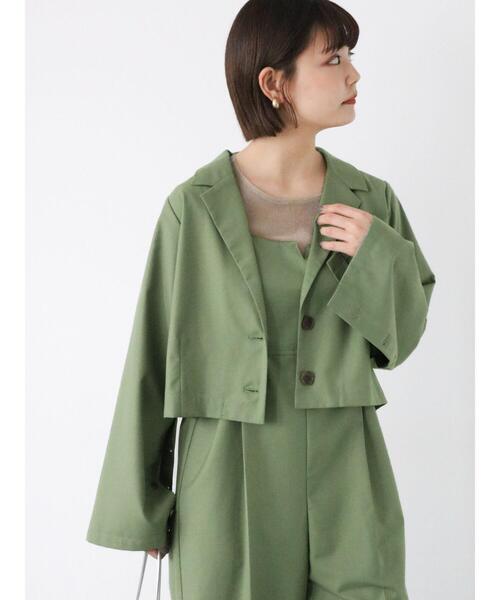 ehka sopo(エヘカソポ)の「サイドスリットサロペット(セットアップ可)(その他パンツ・レディース・グレー/カーキ/ブラック・F)」の18枚目の写真