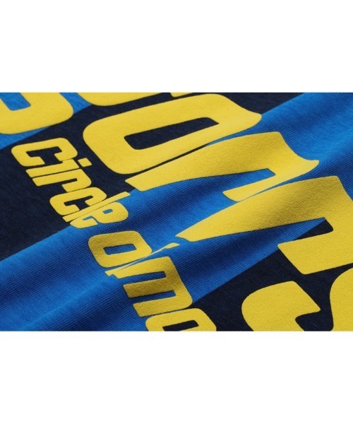 Ressaca(レサーカ)の「オーバーサイズ ユニフォームデザイン ロゴプリントストライプゲームシャツ ブロークコア(Tシャツ/カットソー・メンズ・ブルー/オレンジ・M/L/XL)」の5枚目の写真