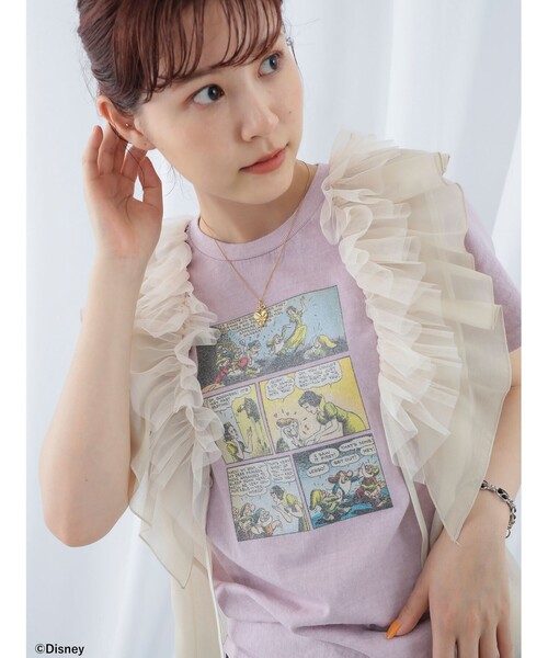 Ray BEAMS(レイビームス)の「Ray BEAMS / ラッフルカラー シアー ノースリーブ トップス(シャツ/ブラウス・レディース・ホワイト系その他6/ブラック・ONE SIZE)」の15枚目の写真