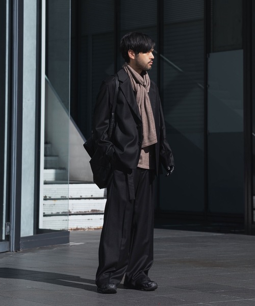 ジャケット・アウター so セール】ウォッシャブル WO/PE ストレッチサキソニー オーバーサイズド