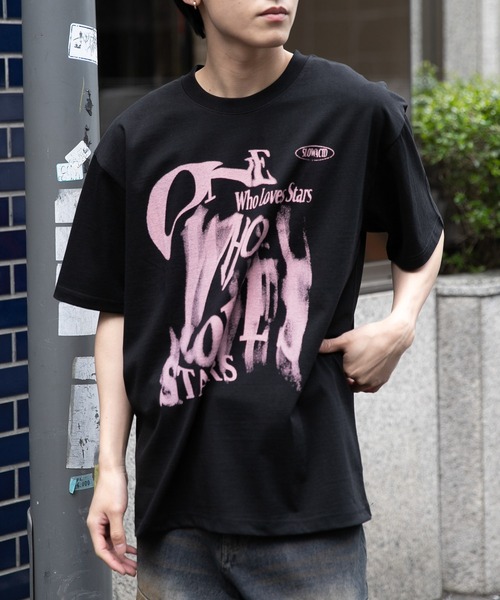 SLOWACID（スローアシッド）の「【UNISEX】SLOW ACID／GRAIN LOGO T 2118249（Tシャツ/カットソー・レディース・ブラック/ライトグレー/チャコール/ブルー・SMALL/MEDIUM/LARGE）」の2枚目の写真