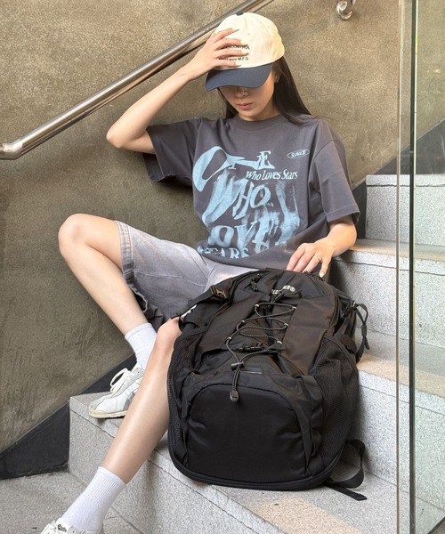 SLOWACID（スローアシッド）の「【UNISEX】SLOW ACID／GRAIN LOGO T 2118249（Tシャツ/カットソー・レディース・ブラック/ライトグレー/チャコール/ブルー・SMALL/MEDIUM/LARGE）」の17枚目の写真