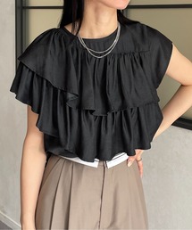 Thevon | アシメラッフルフリルブラウス(シャツ/ブラウス)