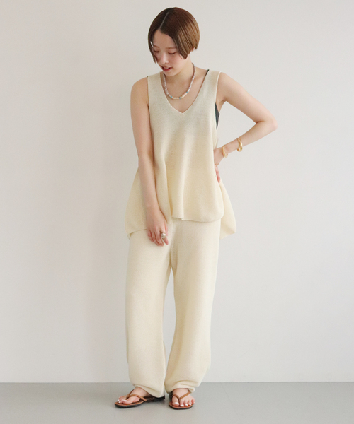 plage(プラージュ)の「enrica/エンリカ KNIT タンクトップ(ニット/セーター・レディース・アイボリー・FREE)」の22枚目の写真