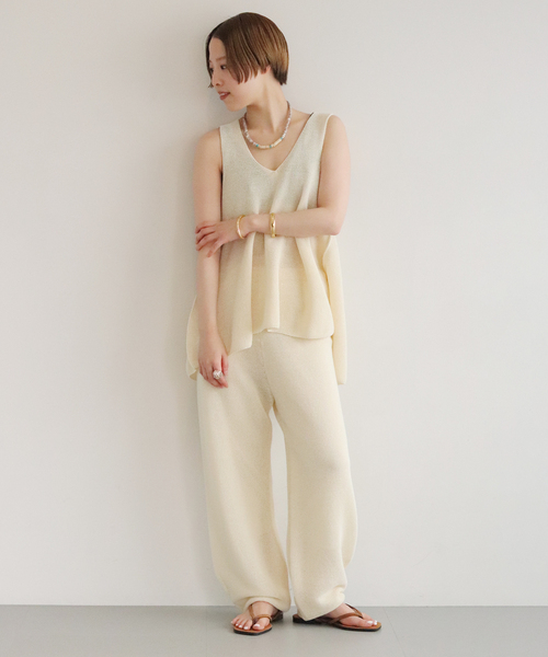 plage(プラージュ)の「enrica/エンリカ KNIT タンクトップ(ニット/セーター・レディース・アイボリー・FREE)」の13枚目の写真