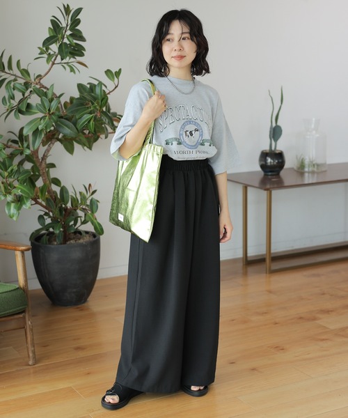 LEPSIM(レプシィム)の「動物プリントBIG-T 115066(Tシャツ/カットソー・レディース・レッド/チャコールグレー/オフホワイト/ライトグレー・FREE)」の9枚目の写真