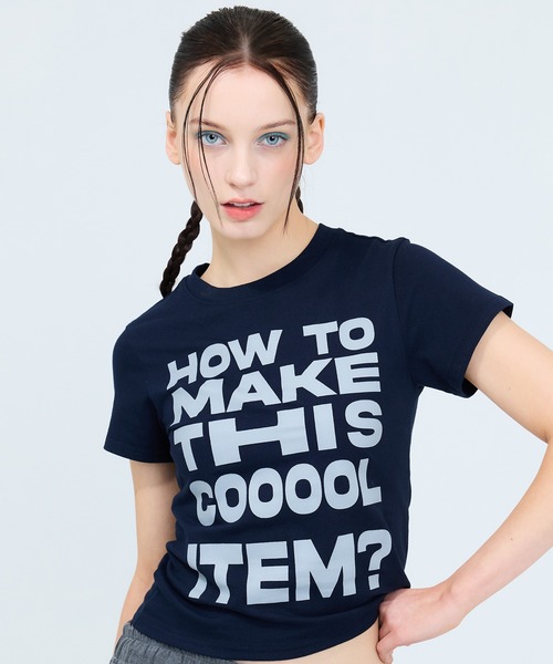 LUVISTRUE(ラヴイズトゥルー)の「RT ITEM TEE(Tシャツ/カットソー・レディース・ブラック/スカイブルー/ネイビー/ホワイト・FREE)」の4枚目の写真