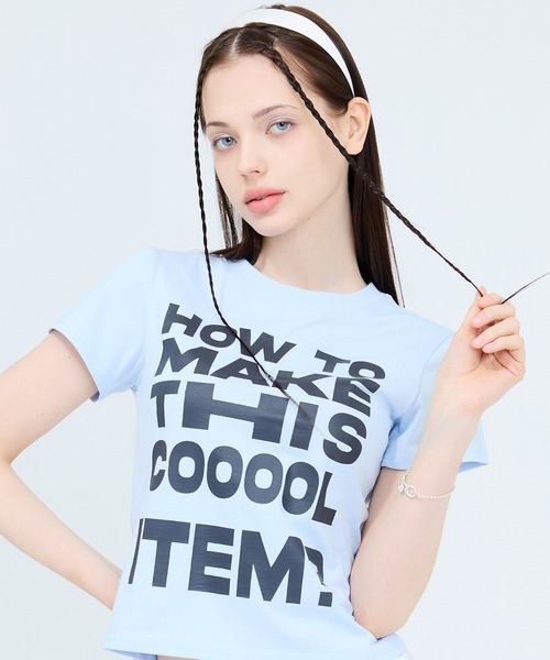 LUVISTRUE(ラヴイズトゥルー)の「RT ITEM TEE(Tシャツ/カットソー・レディース・ブラック/スカイブルー/ネイビー/ホワイト・FREE)」の1枚目の写真