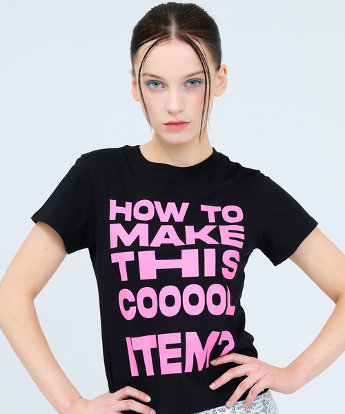 LUVISTRUE(ラヴイズトゥルー)の「RT ITEM TEE(Tシャツ/カットソー・レディース・ブラック/スカイブルー/ネイビー/ホワイト・FREE)」の3枚目の写真