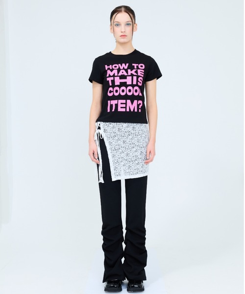 LUVISTRUE(ラヴイズトゥルー)の「RT ITEM TEE(Tシャツ/カットソー・レディース・ブラック/スカイブルー/ネイビー/ホワイト・FREE)」の5枚目の写真
