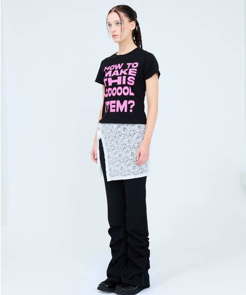 LUVISTRUE(ラヴイズトゥルー)の「RT ITEM TEE(Tシャツ/カットソー・レディース・ブラック/スカイブルー/ネイビー/ホワイト・FREE)」の6枚目の写真